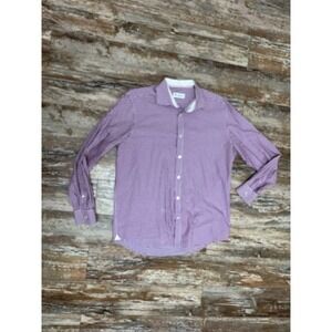 Mens Robert Graham Long Sleeve Button Up Shirt Size 43 / 17 *See Info* Checker